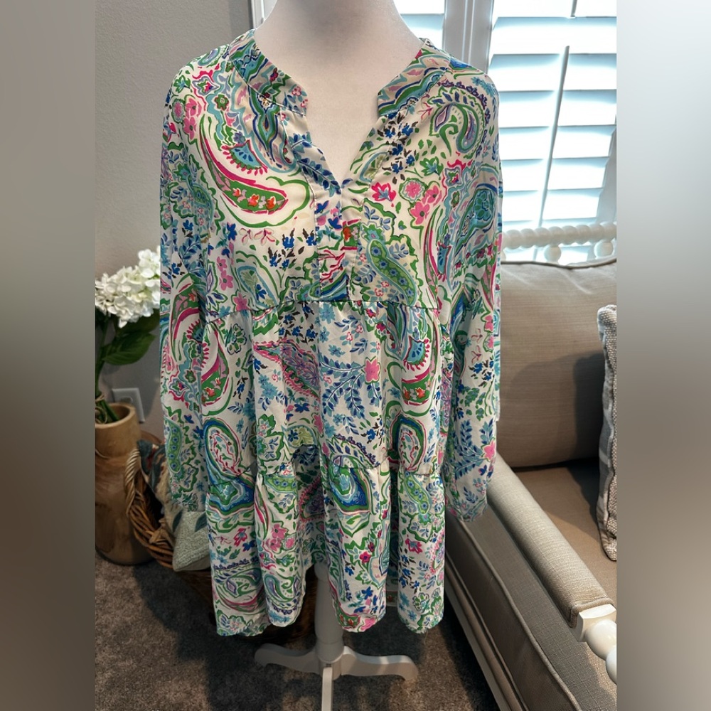 Umgee Multicolor Paisley Blouse